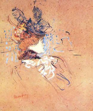  Henri  Toulouse-Lautrec Profile of a Woman France oil painting art